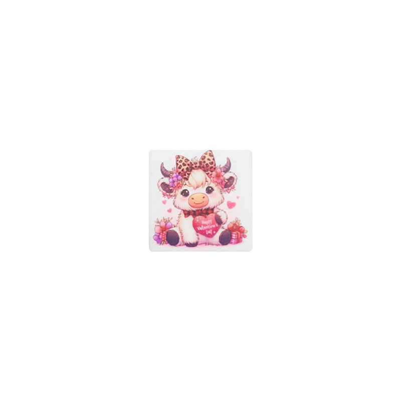 Wholesale Cow 20pcs Silicone Beads DIY Accessories